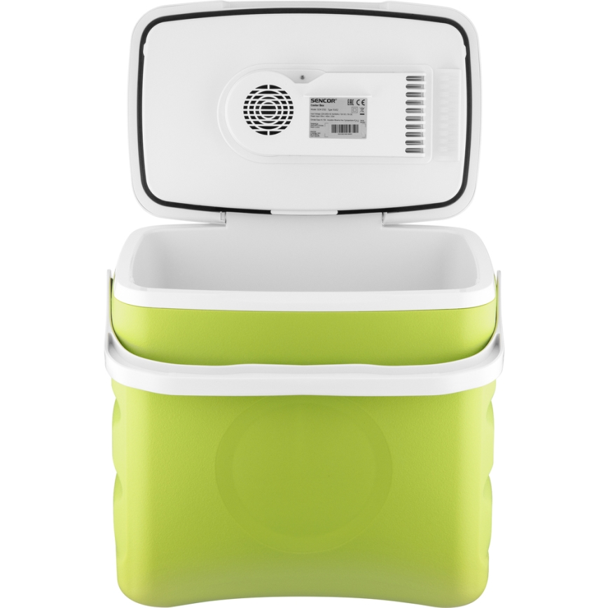 Sencor - Prenosni auto-frižider 30 l 55W/5V/12V/230V zelena/bela