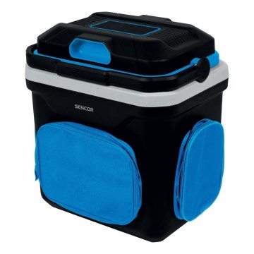 Sencor - Prenosni frižider za automobil, 24 l, 60 W/12 V/230 V, crna/plava
