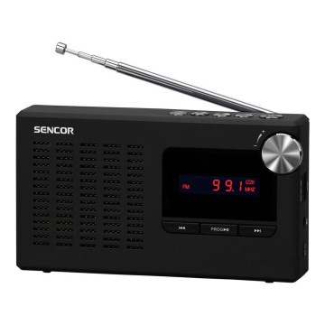 Sencor - Prenosni PLL FM radio prijemnik 5W 800 mAh 3,7V USB i MicroSD