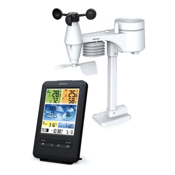 Sencor - Profesionalna meteorološka stanica sa LCD ekranom u boji 1xCR2032 + 3xAA Wi-Fi