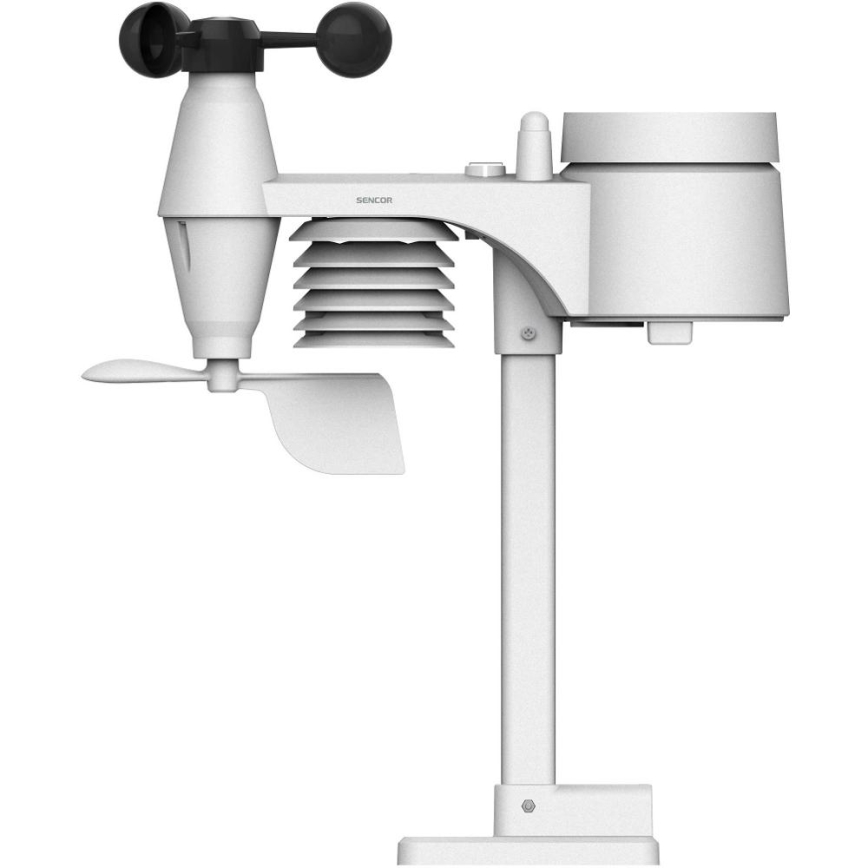 Sencor - Profesionalna vremenska stanica sa LCD ekranom u boji i budilnikom 5V/3xAAA + 3xAA