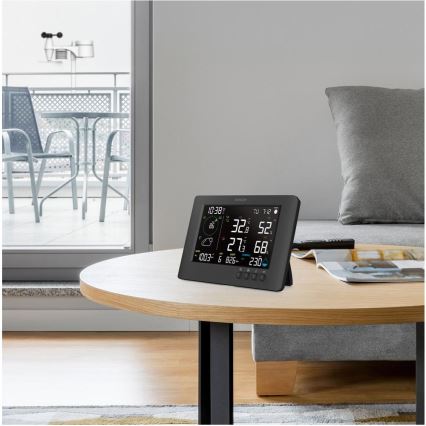 Sencor - Profesionalna meteorološka stanica sa LCD displejem u boji i budilnikom 5V/1xCR2032 + 3xAA Wi-Fi