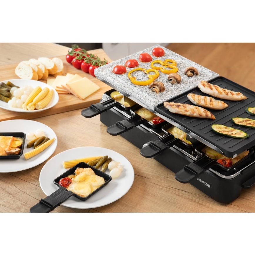 Sencor - Raclette roštilj sa priborom 1400W/230V