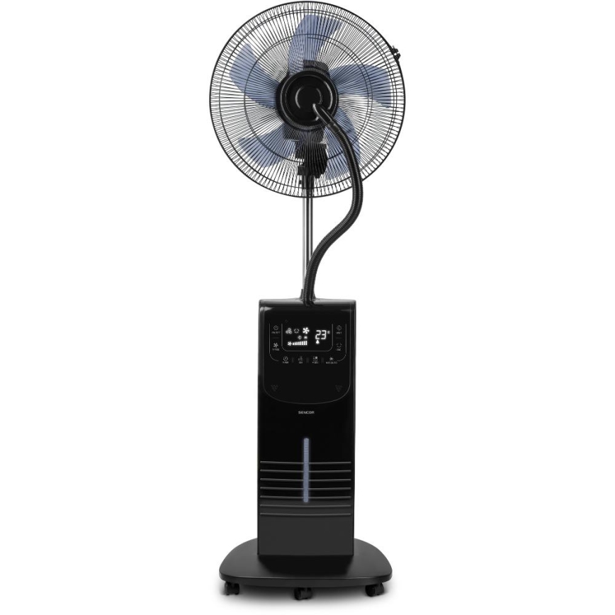 Sencor - Rashlađivač vazduha sa vodnim raspršivačem, 90 W/230 V, crni, sa daljinskim upravljačem