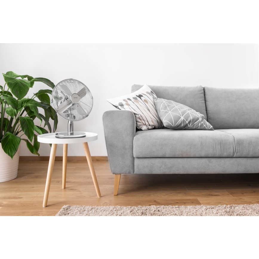 Sencor - Stoni ventilator 30W/230V sjajni hrom