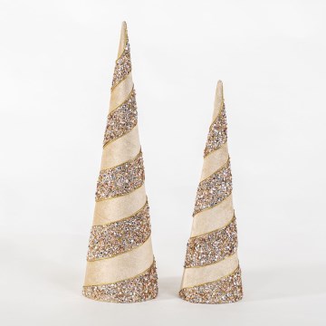 SET 2x Božićna dekoracija 40/50 cm jelka