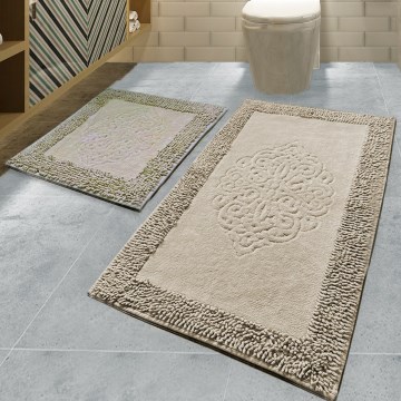 SET 2x kupatilska prostirka PIANTE 60/100 cm braon