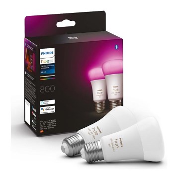 SET 2x LED prigušiva sijalica Philips Hue White And Color Ambiance A60 E27/6,5W/230V 2000-6500K