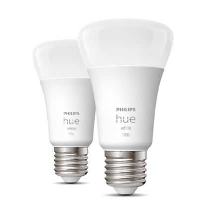 SET 2x LED prigušiva sijalica Philips Hue WHITE E27/9,5W/230V 2700K