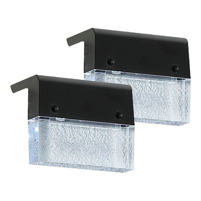 Set 2x LED RGB Solarna zidna lampa LED/1W/1,2V 3500K IP65 600 mAh