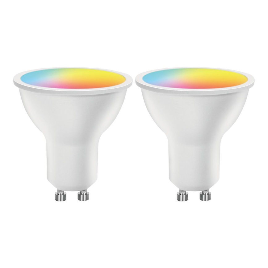 SET 2x LED RGBW prigušiva sijalica MESH Smart GU10/6,5W/230V 2700-6500K - Aigostar