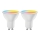 SET 2x LED RGBW prigušiva sijalica MESH Smart GU10/6,5W/230V 2700-6500K - Aigostar