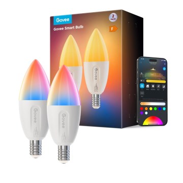 SET 2x LED RGBWW prigušiva sijalica E14/5W/230V 2700-6500K Wi-Fi - Govee