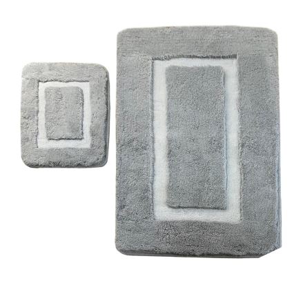 SET 2x prostirke za kupatilo 60/100 cm siva