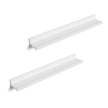 Set 2x zidne police SHELFY, bele