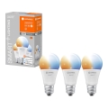 Set 3x LED prigušiva sijalica SMART+ E27/9W/230V 2700K-6500K Wi-Fi - Ledvance
