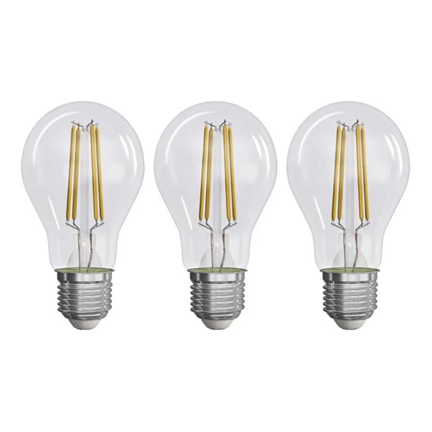 SET 3x LED sijalica FILAMENT A60 E27/3,8W/230V 4000K Energetska klasa A