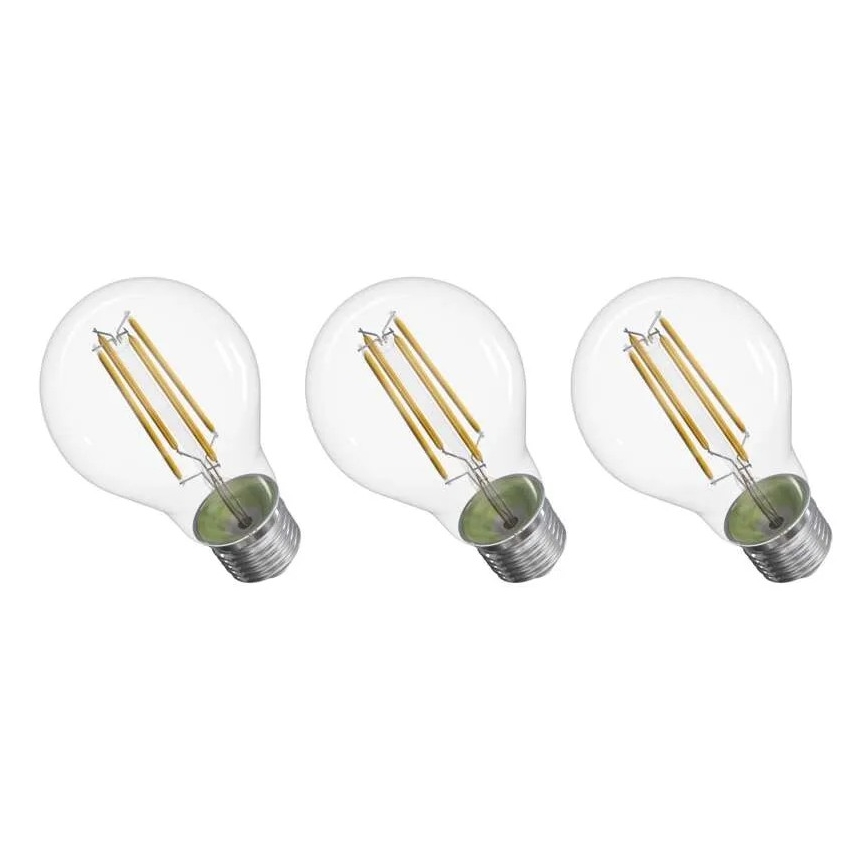 SET 3x LED sijalica FILAMENT A60 E27/3,8W/230V 4000K Energetska klasa A