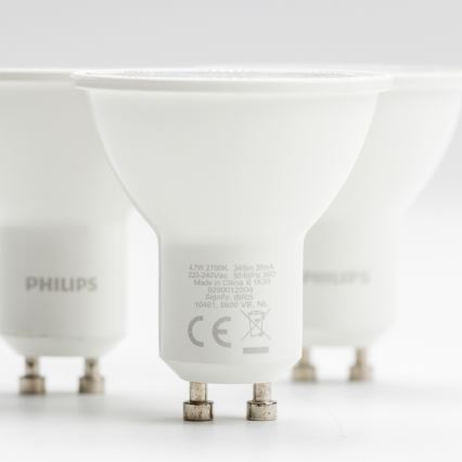 SET 3x LED sijalica Philips GU10/4,7W/230V 2700K