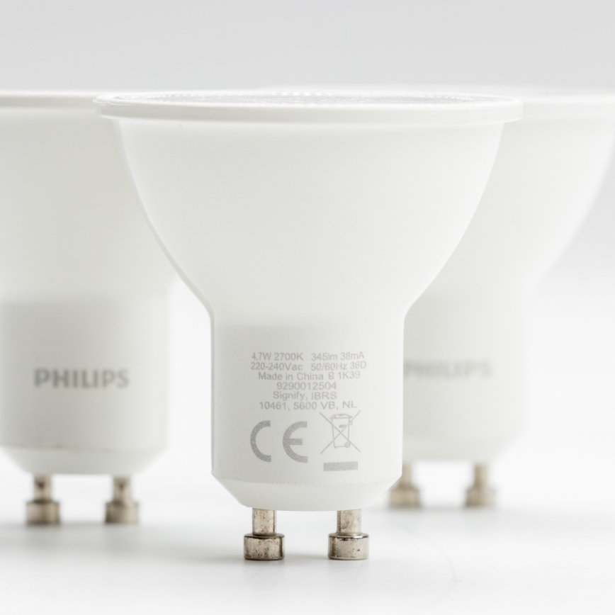 SET 3x LED sijalica Philips GU10/4,7W/230V 2700K