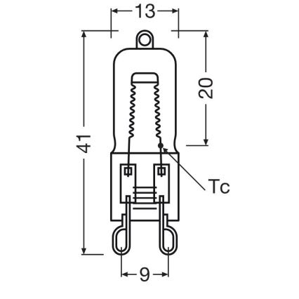 SET 3x sijalica za rernu HALOPIN G9/25W/230V 2700K - Osram
