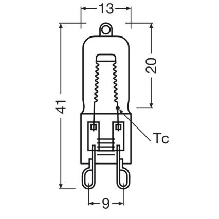 SET 3x sijalica za rernu HALOPIN G9/40W/230V 2700K - Osram
