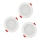 SET 3xLED kupatilsko ugradno svetlo MIRO LED/6W/230V IP44