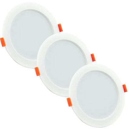 SET 3xLED kupatilsko ugradno svetlo MIRO LED/6W/230V IP44