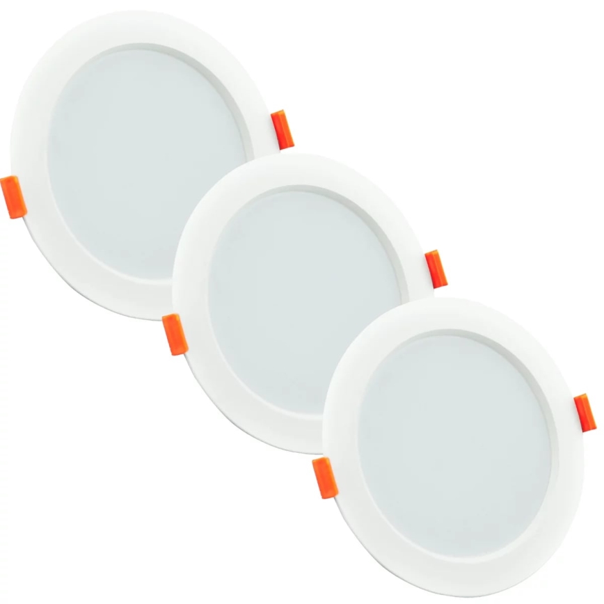 SET 3xLED kupatilsko ugradno svetlo MIRO LED/6W/230V IP44