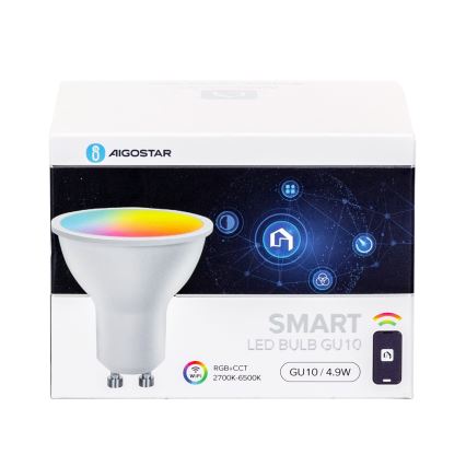 Komplet od 4 LED RGBW prigušiva sijalica Smart GU10/4,9W/230V 2700-6500K - Aigostar