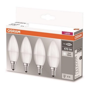 SET 4xLED sijalice E14/5W/230V 4000K - Osram