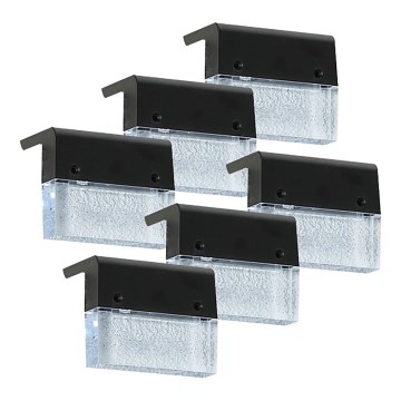 Set 6x LED RGB Solarna zidna lampa LED/1W/1,2V 3500K IP65