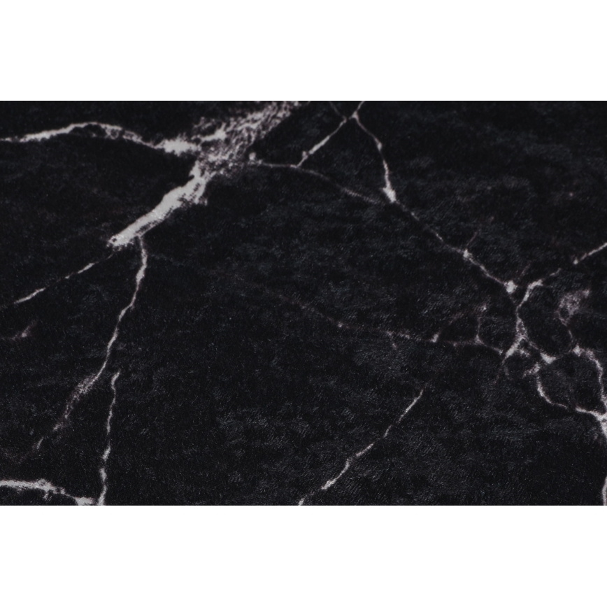 Set od 2 prostirke za kupatilo MARBLE 50x60/60x100 cm, crne