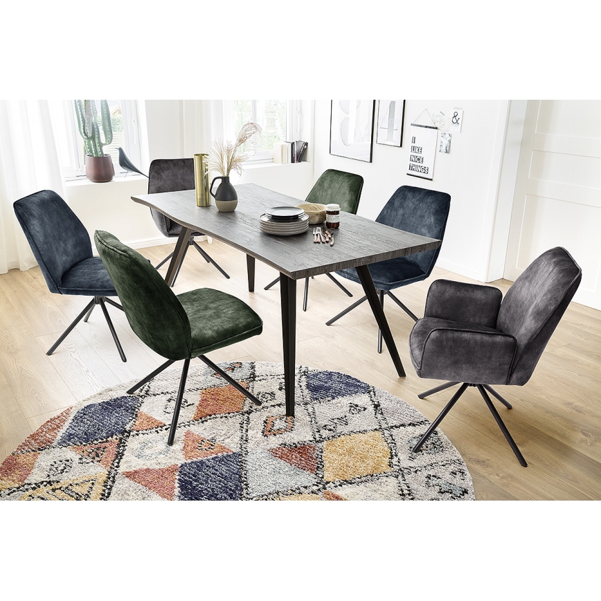 Set od 2 trpezarijskih stolica NEXORO, antracit