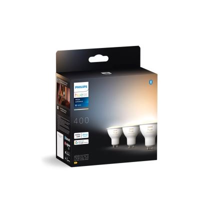 SET 3x LED prigušiva sijalica Philips Hue WHITE AMBIANCE GU10/4,2W/230V 2200-6500K