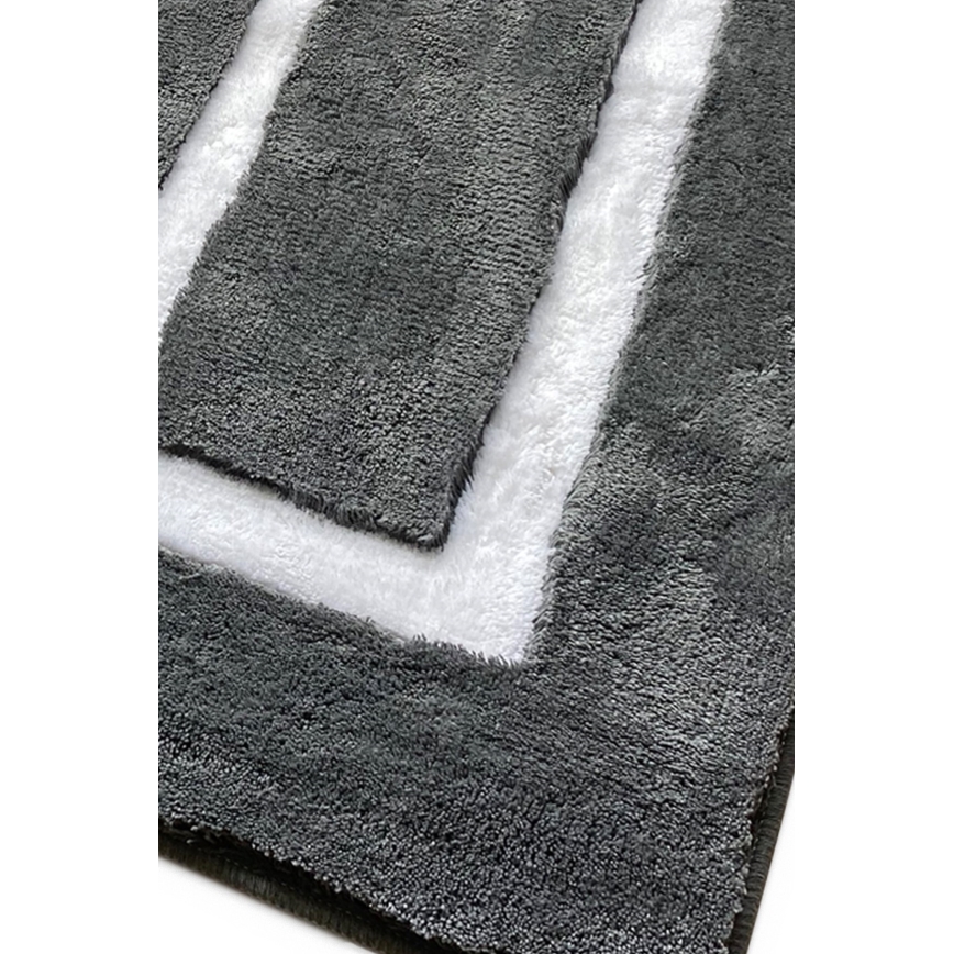 Set od 3 prostirke za kupatilo 60/60/100 cm, antracit