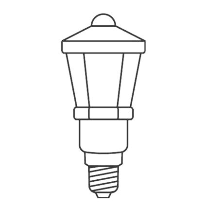 Komplet od 3 rezervne sijalice LANTERN E10/20V/0,1A u boji, proizvedeno u Češkoj