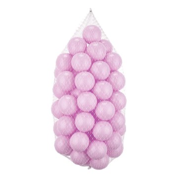 Set od 50 plastičnih loptica za igru, prečnik 7 cm, ružičaste