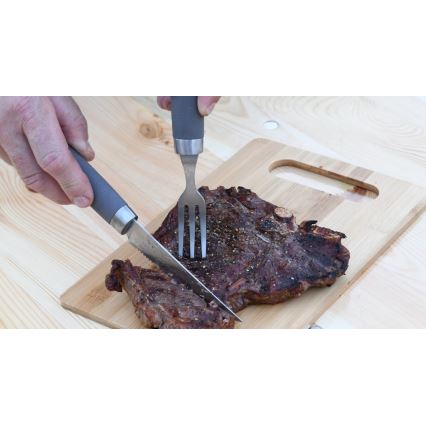 Set pribora za steak za roštilj, 25,5 cm