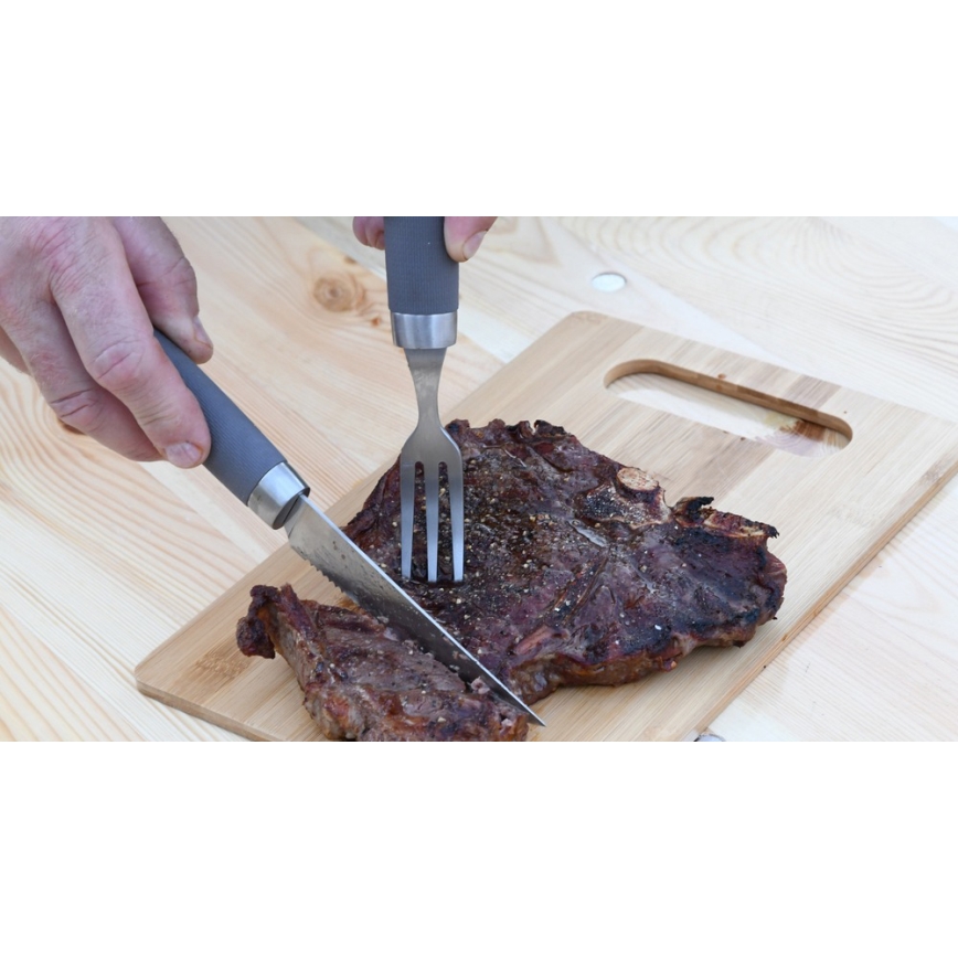 Set pribora za steak za roštilj, 25,5 cm