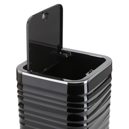 Set za kupatilo WAVE 5 kom crni/sjajni krom