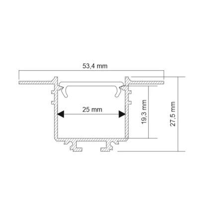 Shilo - LED ugradna stropna svetiljka LED/32W/230V 3000K CRI 90 crna