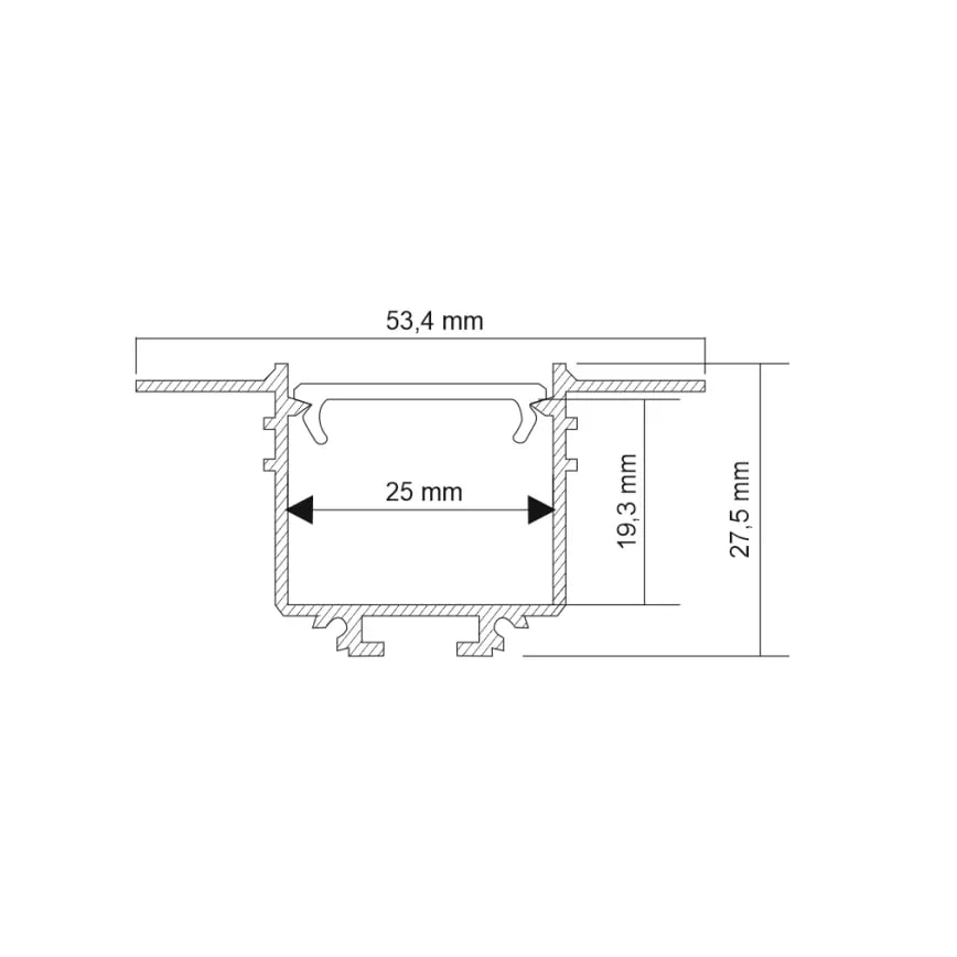 Shilo - LED ugradna stropna svetiljka LED/32W/230V 3000K CRI 90 crna