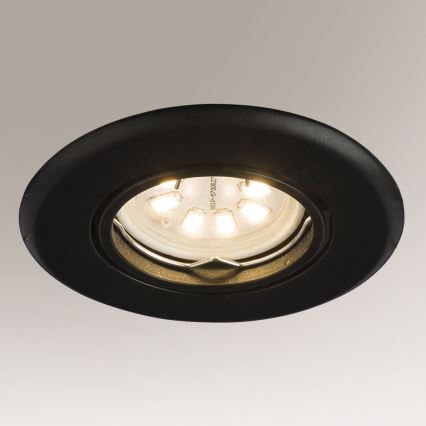 Shilo - Ugradno stropno svetlo 1xGU10/15W/230V crno