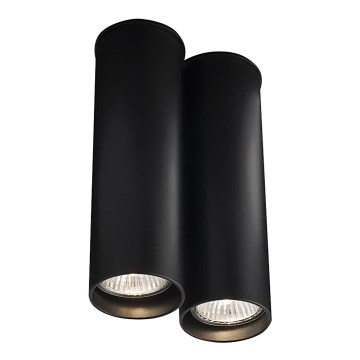 Shilo - Spot svetiljka 2xGU10/15W/230V 20 cm crna