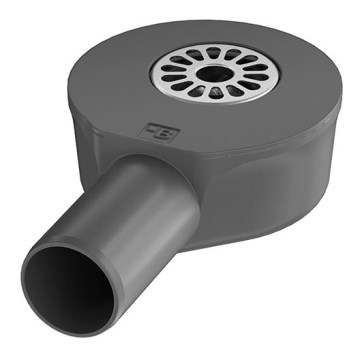 Sifon za odvodni žleb 13,1x5,7 cm siva