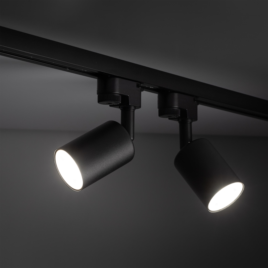 Spot svetiljka za jednofazni šinski sistem TOP 1xGU10/10W/230V, crna