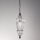 SIRU - Luster na lancu BABÀ 1xE27/60W/230V prečnik 30 cm prozirno/smeđe venecijansko staklo