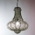 SIRU - Luster na lancu DOGE 1xE27/60W/230V prečnik 30 cm prozirno/crno venecijansko staklo