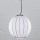SIRU - Luster na lanku SFERA 1xE27/60W/230V prečnik 42 cm crna/bela venecijansko staklo